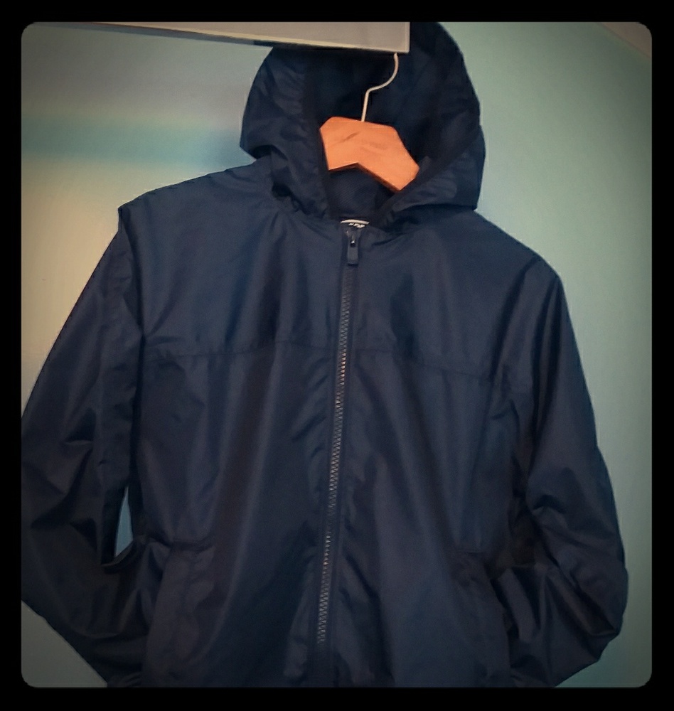 Lands' End waterproof solid jacket